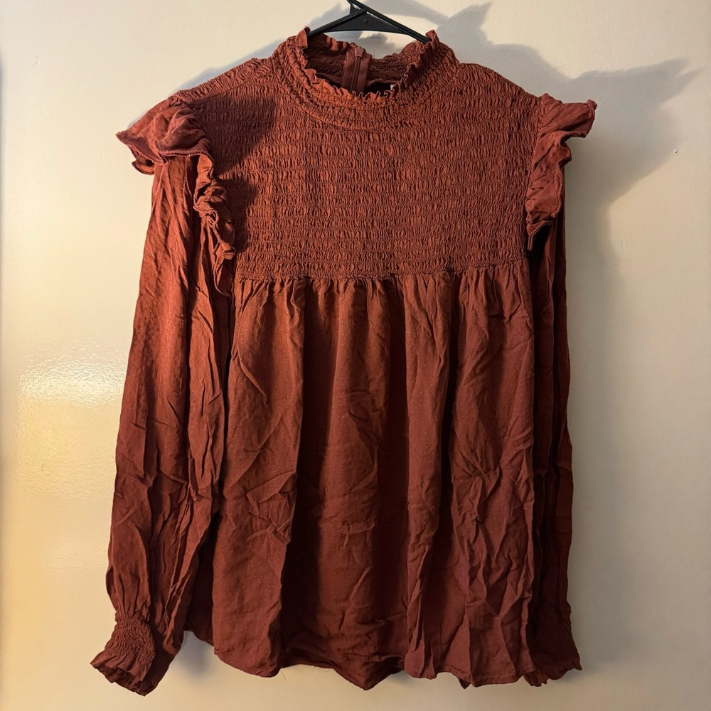 Burnt Orange Blouse